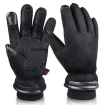 Luva de inverno OZERO com tela de toque impermeável Masculina Preta S