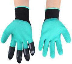 Luva de Jardinagem Com Garras Protege Cava Planta Garden Genie Gloves - MKL