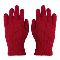 Luva De Lã Frio Inverno Adulto Preta Feminina Masculina Mãos
