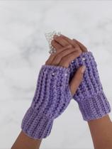 Luva De Lã Frio Inverno Sem Dedo Infantil - Artesanal