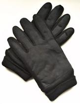 Luva De Lã material ecológico Masculino Preto Inverno Frio Moto Pano Quentinha Adulto