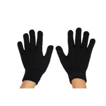 Luva de lã preta lisa Luva de lã preta lisa