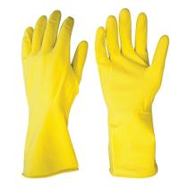 Luva de Látex Amarela com Forro Tamanho M - 08" VE200 DeltaPlus Luva de Látex Amarela com Forro Tamanho M - 08" VE200 DeltaPlus