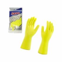 Luva De Látex Amarela Multiuso Limpeza Média - Sanro Luva De Látex Amarela Multiuso Limpeza Média - Sanro