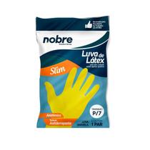 Luva de Látex Amarela P Nobre Slim Luva de Látex Amarela P Nobre Slim
