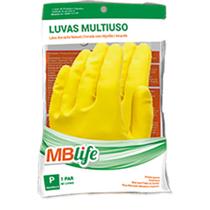 Luva de Látex Amarela para Limpeza (MBlife) - Par