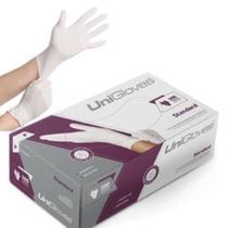 Luva de Látex Branca para Manicure Unhas - Unigloves