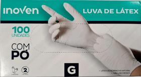 Luva de Látex com pó Inoven caixa com 100 unidades (G)