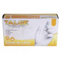 Luva de Látex com Pó Tamanho G 50 Pares Branca Talge