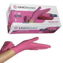 Luva de Látex com Pó Unigloves Clássico Pink P 100 Unidades Luva de Látex com Pó Unigloves Clássico Pink P 100 Unidades