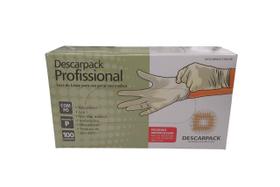 Luva de Látex Descartável Com Pó Descarpack Tam. P M G 100un