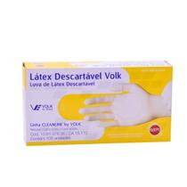Luva de Látex Descartável com Pó EP 100 Unidades - Volk