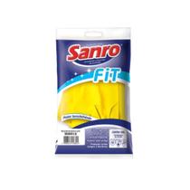 Luva de Látex Fit Amarela CA 50694 Sanro -