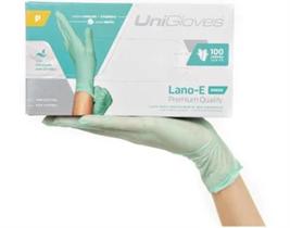 Luva de Latex Hidra Verde Lano E c/100Un Unigloves