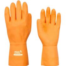 Luva de Látex Laranja Reforçada Slim Volk CA 37815 Luva de Látex Laranja Reforçada Slim Volk CA 37815