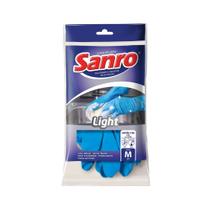 Luva de Látex Light Azul CA 46878 Sanro -