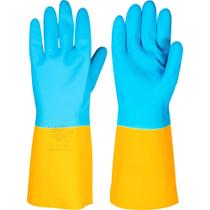 Luva de Látex/Neoprene Pequena Amarela e Azul LNV 100 VONDER Proteção e Conforto para Suas Mãos