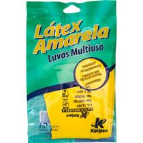 Luva de Látex Padrão Tamanho P Amarela Luva de Látex Padrão Tamanho P Amarela
