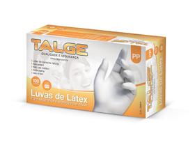 Luva de Latex PP talcada Talge cartucho com 100 un