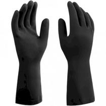 Luva de latex preta xg - mucambo Luva de latex preta xg - mucambo
