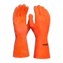 Luva de Látex Reforçada Laranja Handex CA 48112 Luva de Látex Reforçada Laranja Handex CA 48112