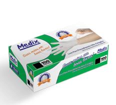 Luva de Látex sem Pó Powder Free - Medix Luva de Látex sem Pó Powder Free - Medix