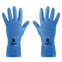 Luva de Látex Super Silver Azul 12 Pares Kalipso 02043