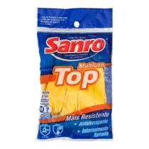 Luva de Látex Tamanho M Amarela Top