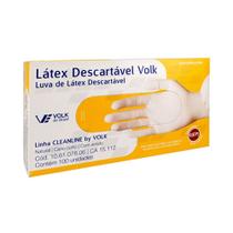 Luva de Latex Volk com 100 Unidades (EP)