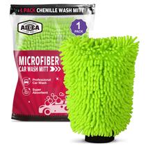 Luva de lavagem de carros AIDEA Microfiber Chenille Green 18x26cm 1PK