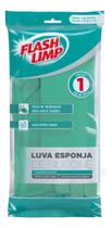 Luva De Limpeza Esponja Silicone Multiuso Flp5944 Flash Limp Verde-escuro