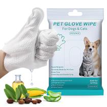 Luva de limpeza para pets para cães e gatos, luvas de limpeza para cães, lenços para cães que limpam e desodorizam, lenços para pets para cães e gatos, extra espessos, sem fragrância, sem enxágue, para nutrir os pelos, para cuidados diários e viagens - 6 unidades Luva de limpeza para pets para cães e gatos, luvas de limpeza para cães, lenços para cães que limpam e desodorizam, lenços para pets para cães e gatos, extra espessos, sem fragrância, sem enxágue, para nutrir os pelos, para cuidados diários e viagens - 6 unidades