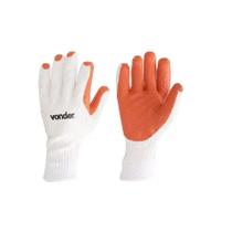 Luva de Malha com Latex Laranja Tamanho 10 - VONDER Luva de Malha com Latex Laranja Tamanho 10 - VONDER