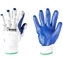 Luva de Malha com Látex Vulcanizado, cor Azul, Tamanho 8, Imbat Branca e Azul M-8 OstenVonder Luva de Malha com Látex Vulcanizado, cor Azul, Tamanho 8, Imbat Branca e Azul M-8 OstenVonder