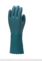 Luva de Mao Pvc Verde Pvc C/forro Cano 26cm Luva de Mao Pvc Verde Pvc C/forro Cano 26cm
