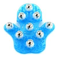 Luva de massagem SAMYO, massageador corporal em forma de palma, azul