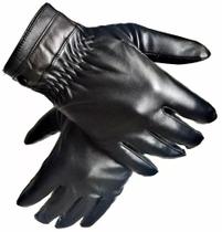 Luva De material ecológico Masculino Preta Forrada Social Frio Touch Screen Multi Tato Inverno Luva De material ecológico Masculino Preta Forrada Social Frio Touch Screen Multi Tato Inverno