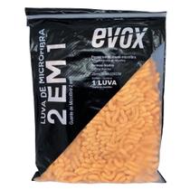 Luva de microfibra 2 em 1 dupla ação 105gsm 25x16cm evox