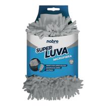 Luva de Microfibra Automotiva Nobre Cinza para Lavagem e Limpeza sem Riscos