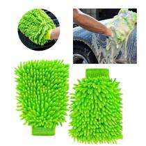 Luva De Microfibra Lava Carros Nao Risca Efeito Brilho espuma nobre