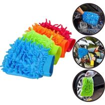 Luva De Microfibra Lavagem Automotiva Multiuso Limpeza