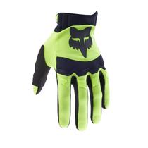 Luva de Motocross Fox Racing Dirtpaw Amarela Fluorescente - Tamanho M