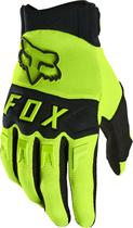 Luva de motocross Fox Racing DIRTPAW para homens amarela fluorescente