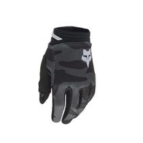 Luva de Motocross Fox Racing Youth 180 BNKR - Preto Camuflado - Tamanho PP