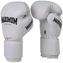 Luva de muay thai boxe kickboxing profissional pro series branca - maximum