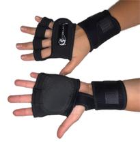 Luva de musculação com munhequeira Triatleta unissex Luva de musculação com munhequeira Triatleta unissex