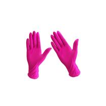 Luva de nitrilo InsuPharma rosa tamanho S 100 unidades