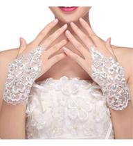 Luva De Noiva Debutante Casamento Festa Renda Elegante Par