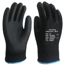 Luva de poliamida com revestimento pu tam10 c/ 12 pares Luva de poliamida com revestimento pu tam10 c/ 12 pares