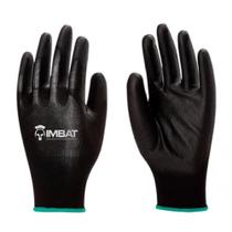 Luva de Poliéster C/ Pu Preto - Imbat